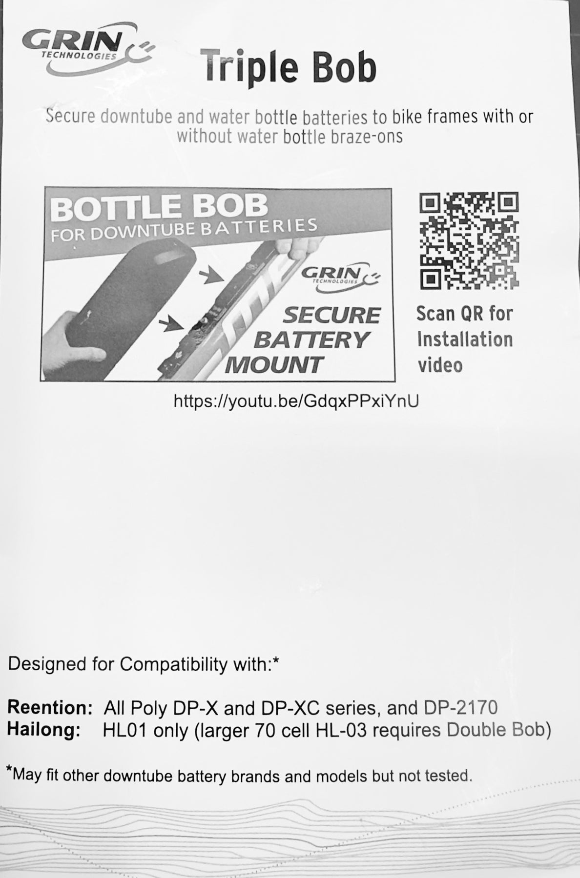 Triple Bob Water Bottle Positionable Mount Brackets - Electrify Bike