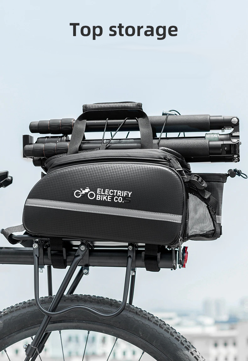 Electrify Bike Rear Rack Bag with Integrated Panniers Electrify Bike