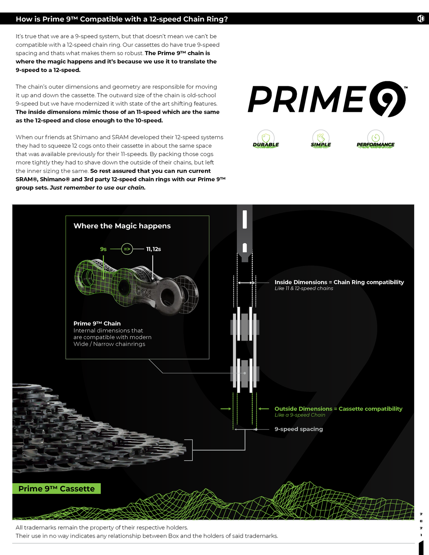 Box Two Prime 9 E bike Chain Nickel Electrify Bike