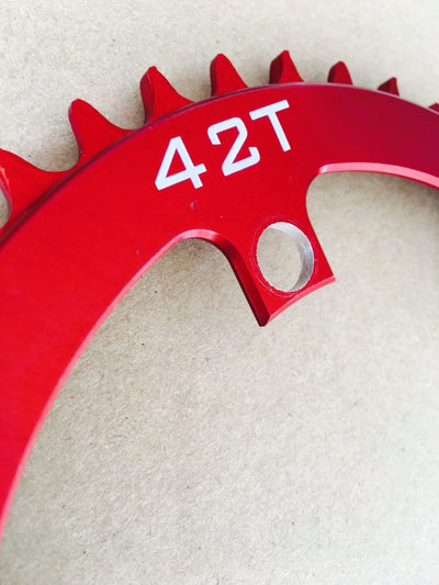 42 Tooth Narrow/Wide CNC 7075 T6 Chainring (10mm offset) for TSDZ2