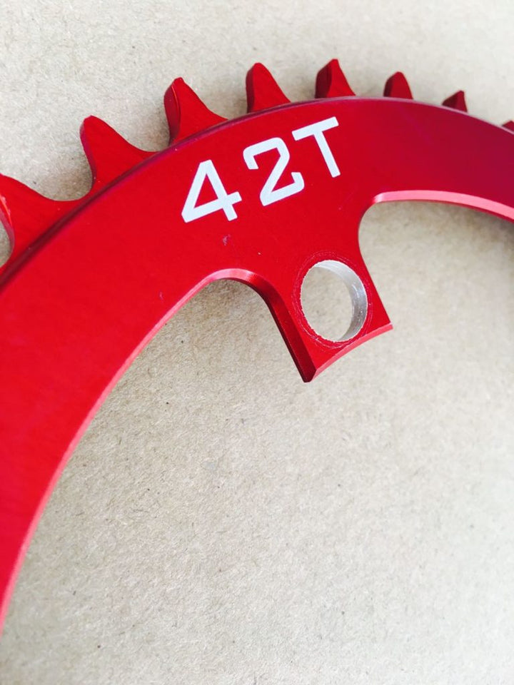 42 Tooth Narrow/Wide CNC 7075 T6 Chainring (10mm offset) – Electrify Bike