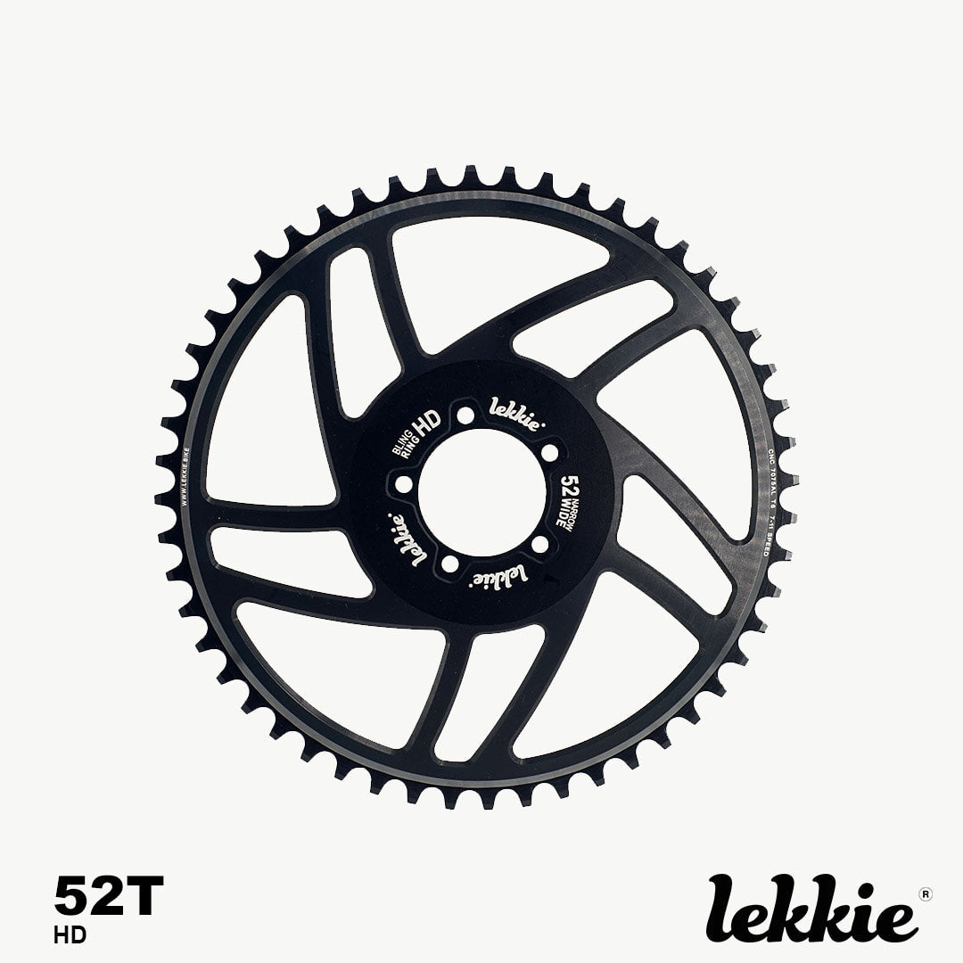 Lekkie 28T, 36T, 42T, 46T, 52T BlingRing Chainring for BBSHD